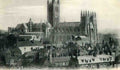Kent Canterbury Cathedral NW from Bishop of Dovers Residence c1915 Vintage A4 Photo Print
