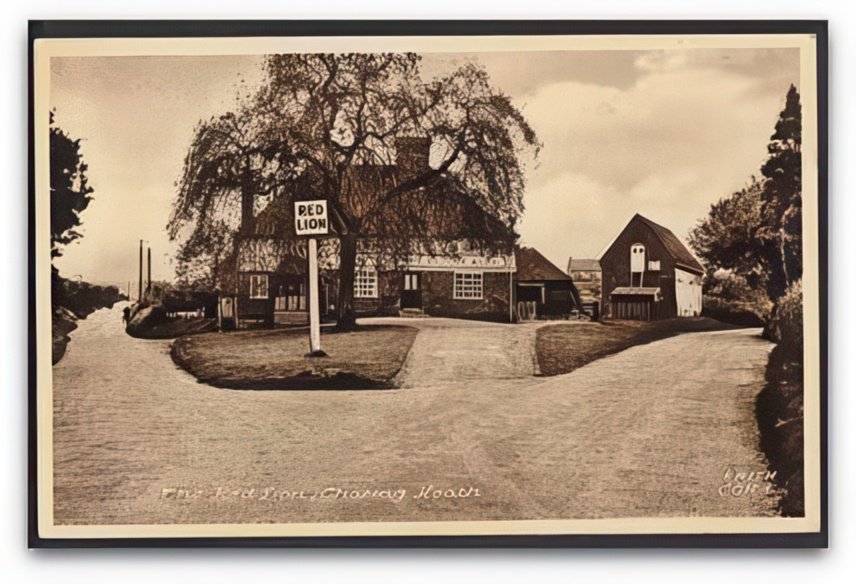 Kent Charing Heath The Red Lion Pub On Road Junction Vintage A4 Photo Print