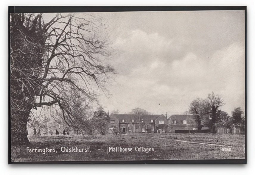 Kent Chislehurst Farringtons Malthouse Cottages From Common Vintage A4 Photo Print