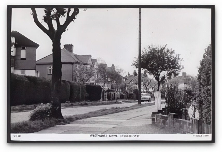 Kent Chislehurst Westhurst Drive Houses Tuck Vintage A4 Photo Print