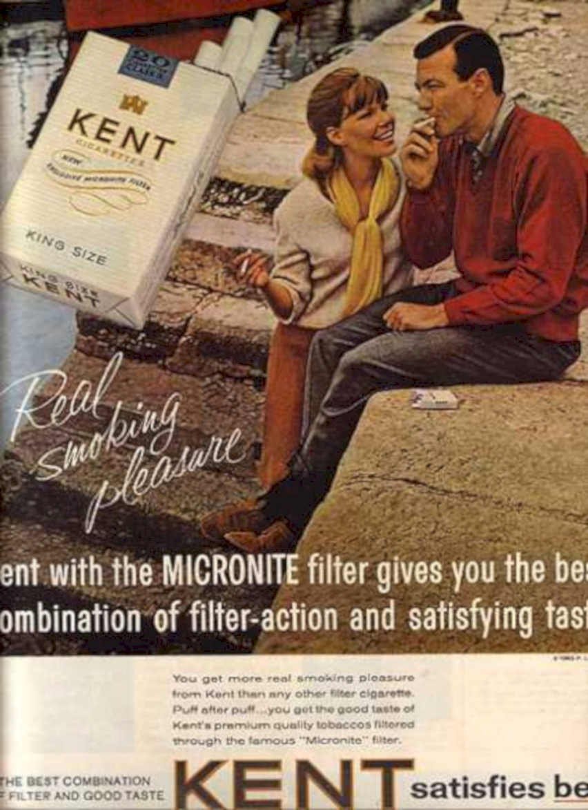 Kent Cigarette Beach Vintage Retro Advert Ads A4 Photo Print