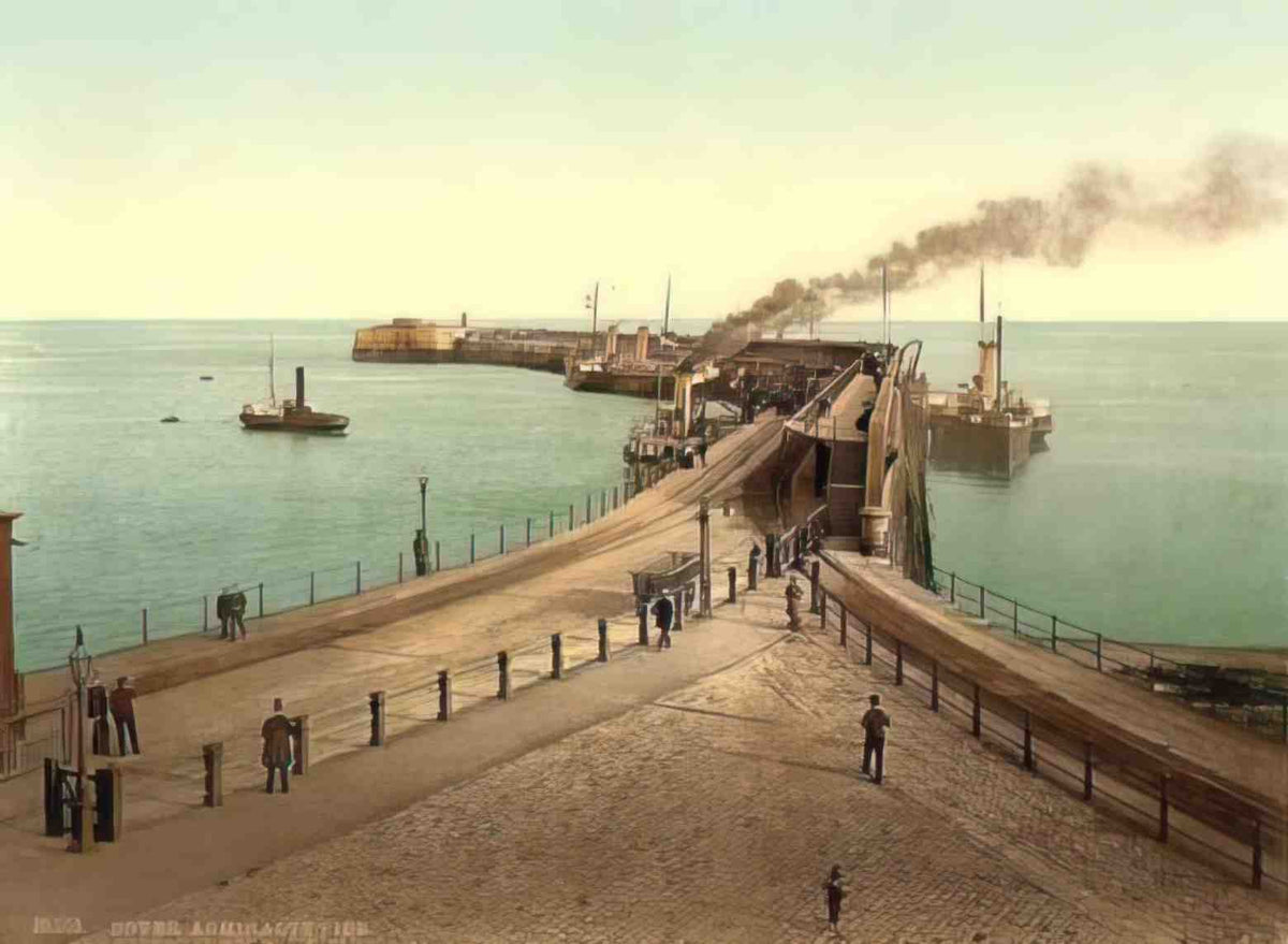Kent Dover Admiralty Pier Vintage A4 Photo Print