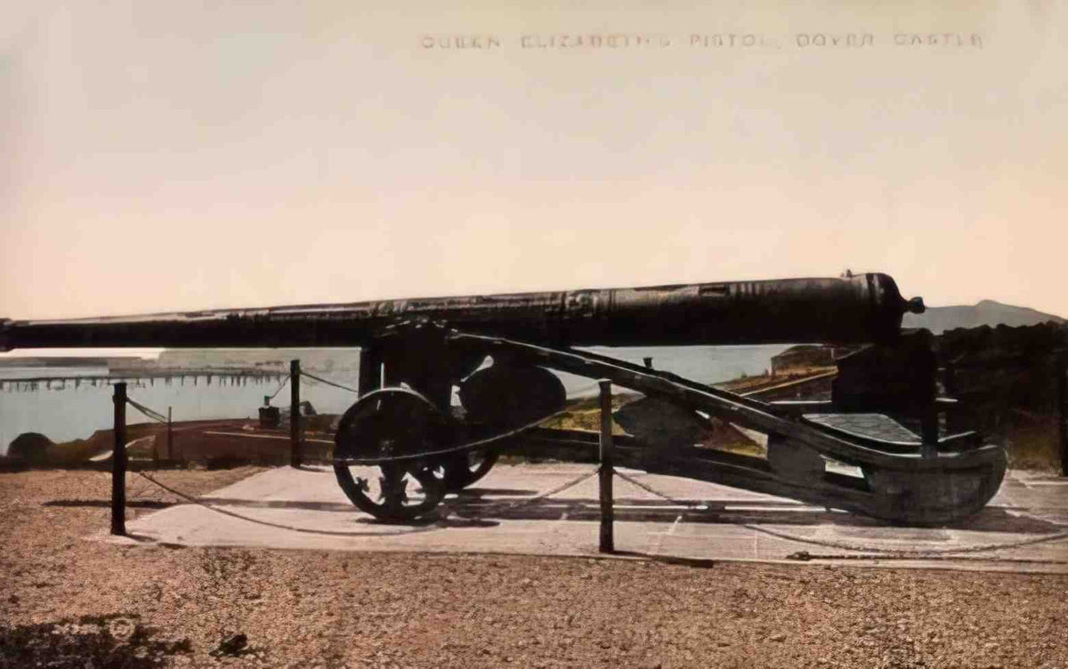 Kent Dover Castle QEs Pistol Vintage A4 Photo Print