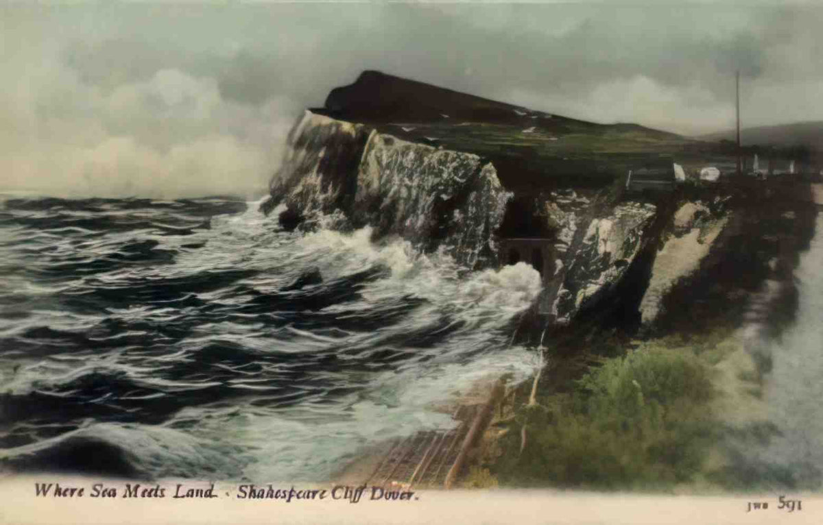 Kent Dover Shakespeare Cliff II Vintage A4 Photo Print