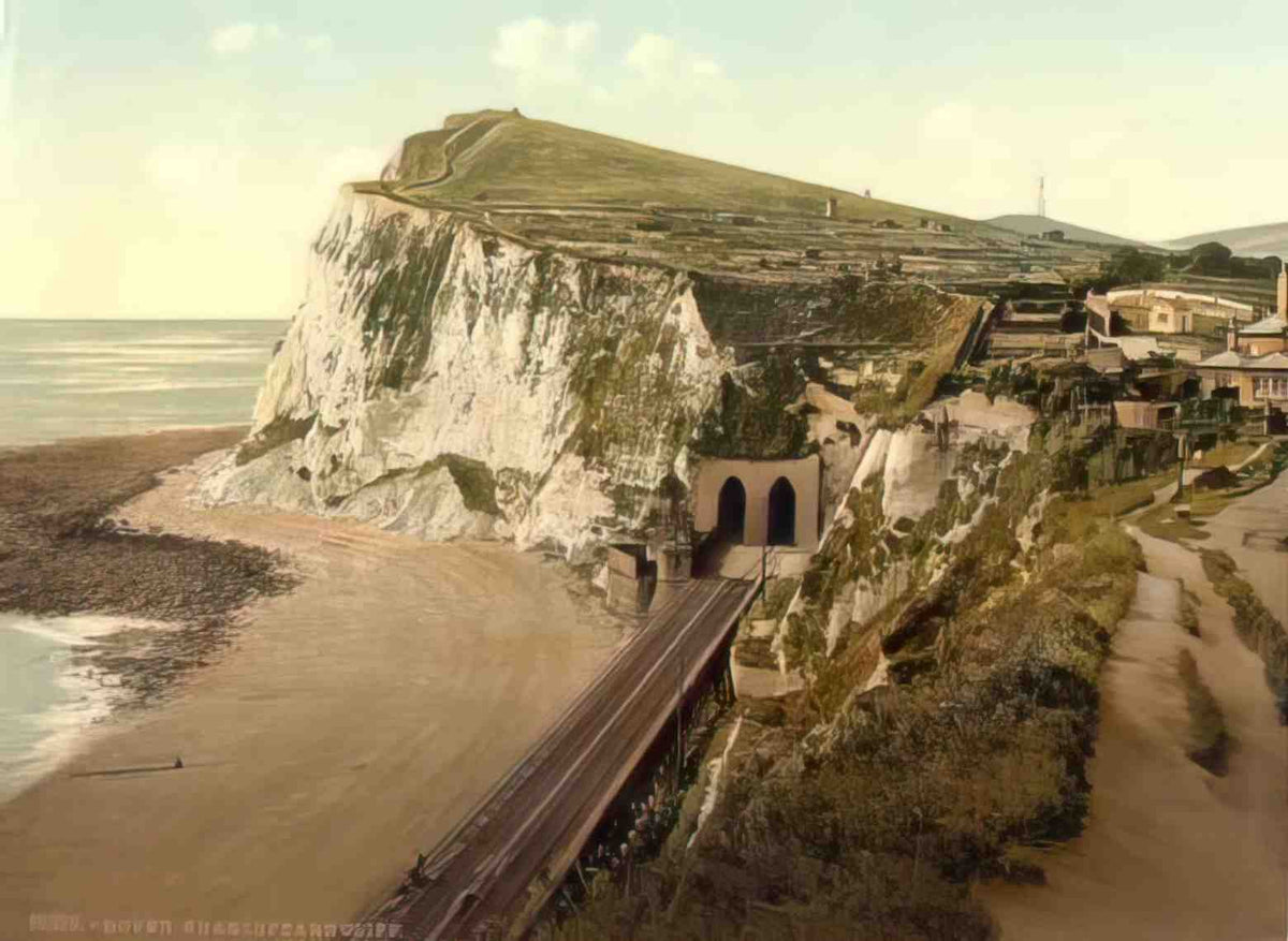 Kent Dover Shakespeare Cliff Vintage A4 Photo Print