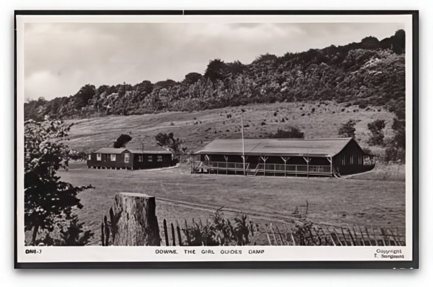 Kent Downe The Girl Guides Camp Huts On Campsite From Brown Owl Vintage A4 Photo Print