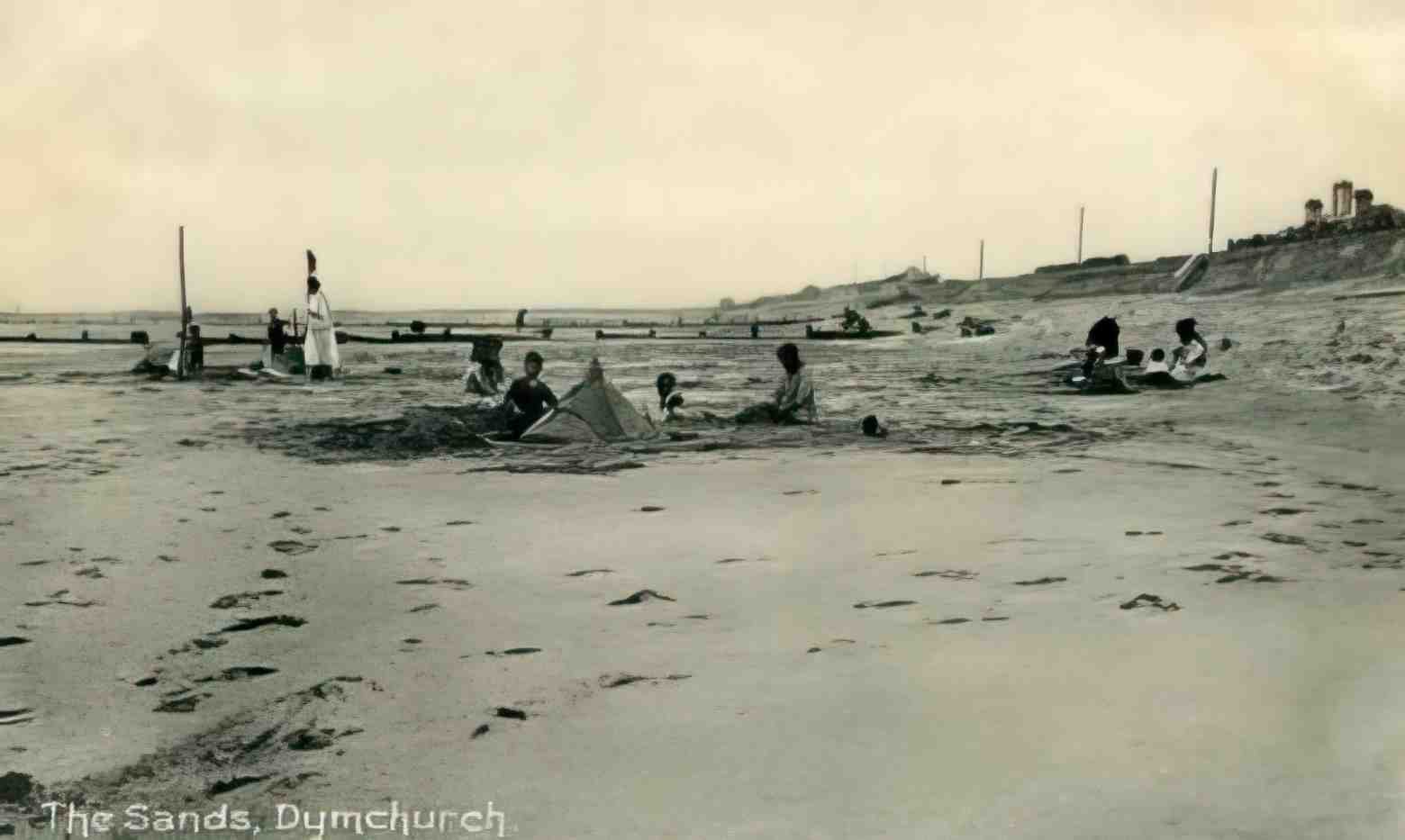 Kent Dymchurch The Sands Vintage A4 Photo Print