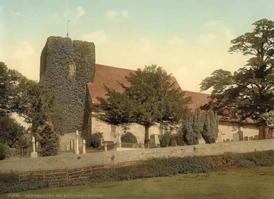 Kent England 342 Vintage A4 Photo Print