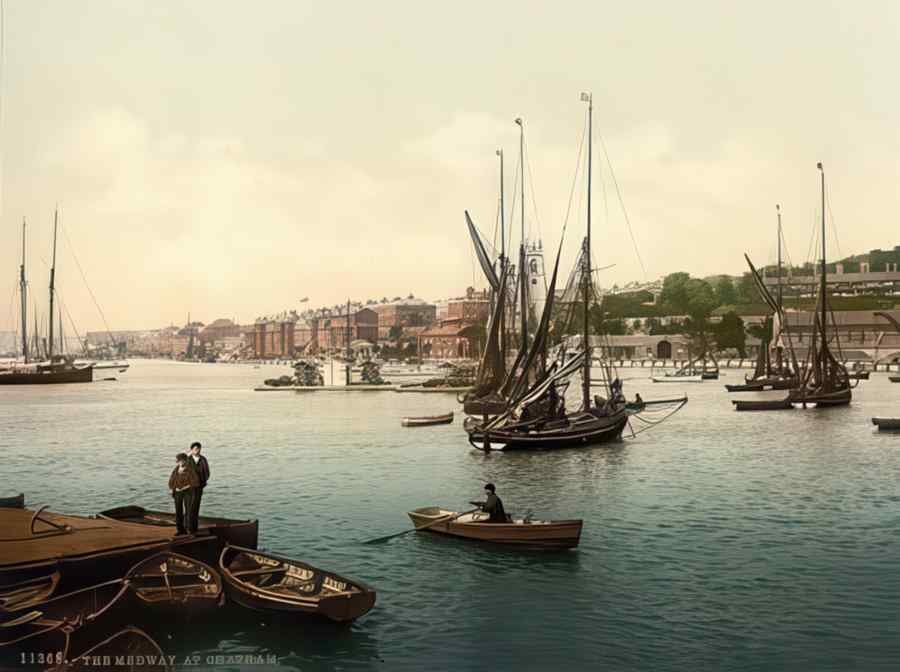 Kent England 346 Vintage A4 Photo Print