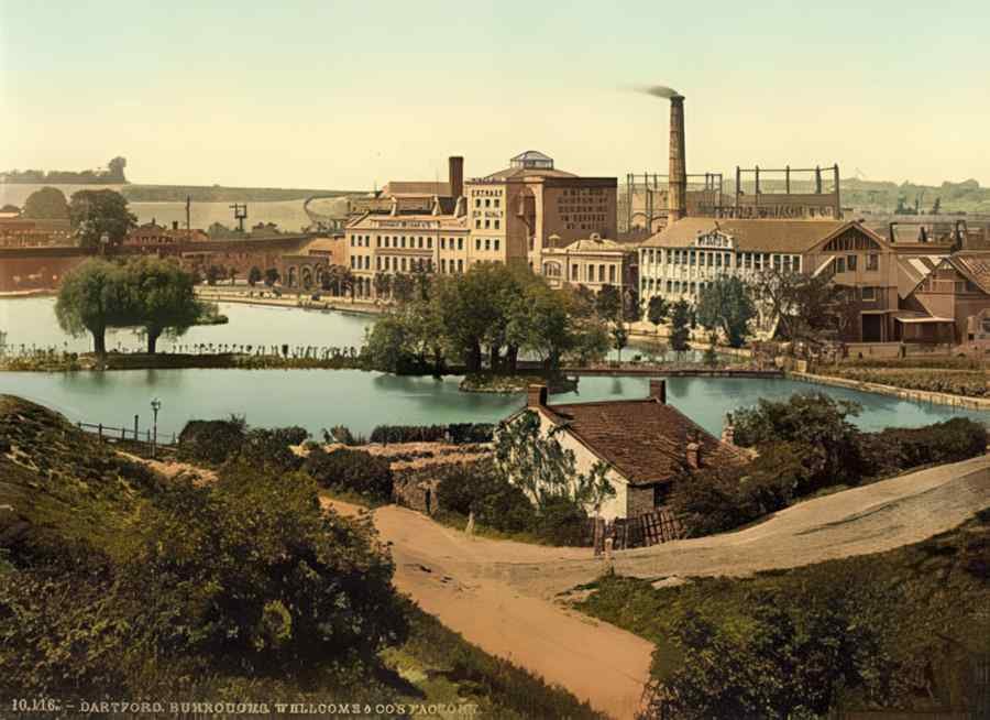Kent England 352 Vintage A4 Photo Print