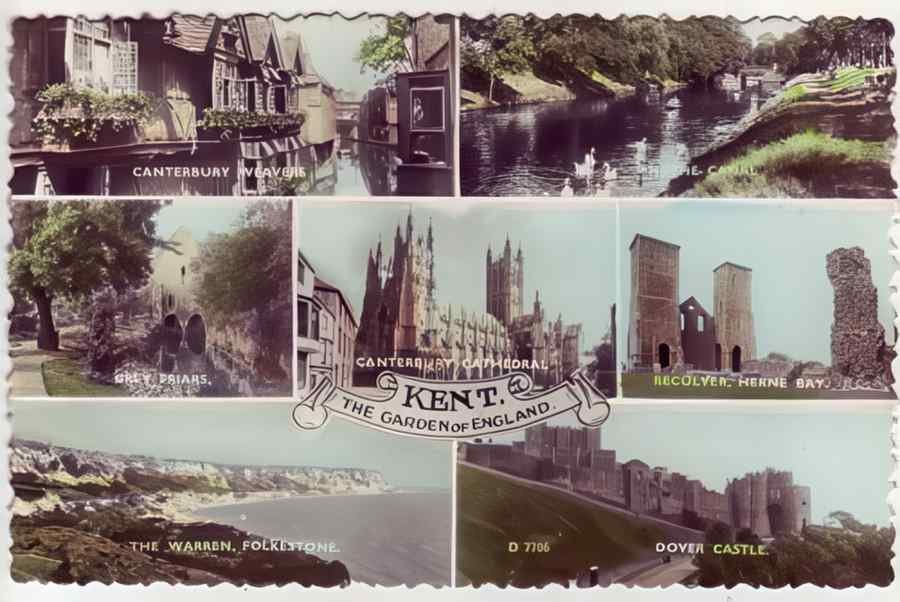 Kent England 399 Vintage A4 Photo Print