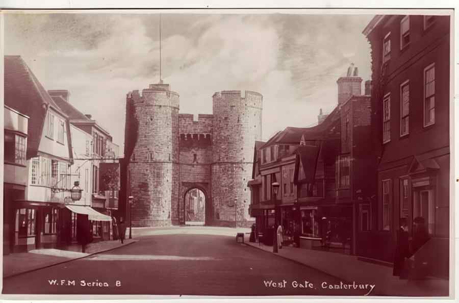Kent England 456 Vintage A4 Photo Print