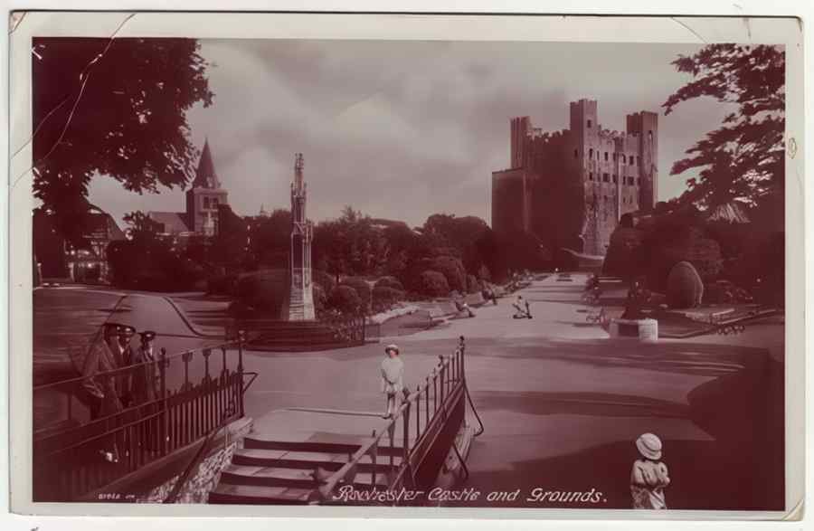 Kent England 458 Vintage A4 Photo Print
