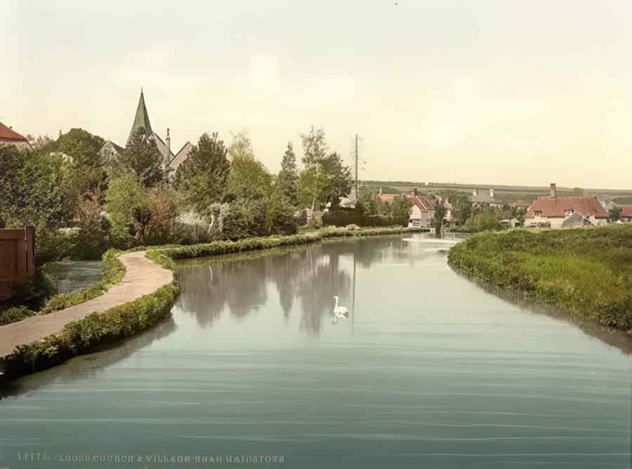 Kent England 517 Vintage A4 Photo Print