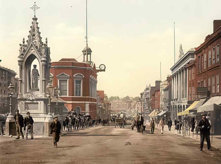Kent England 524 Vintage A4 Photo Print