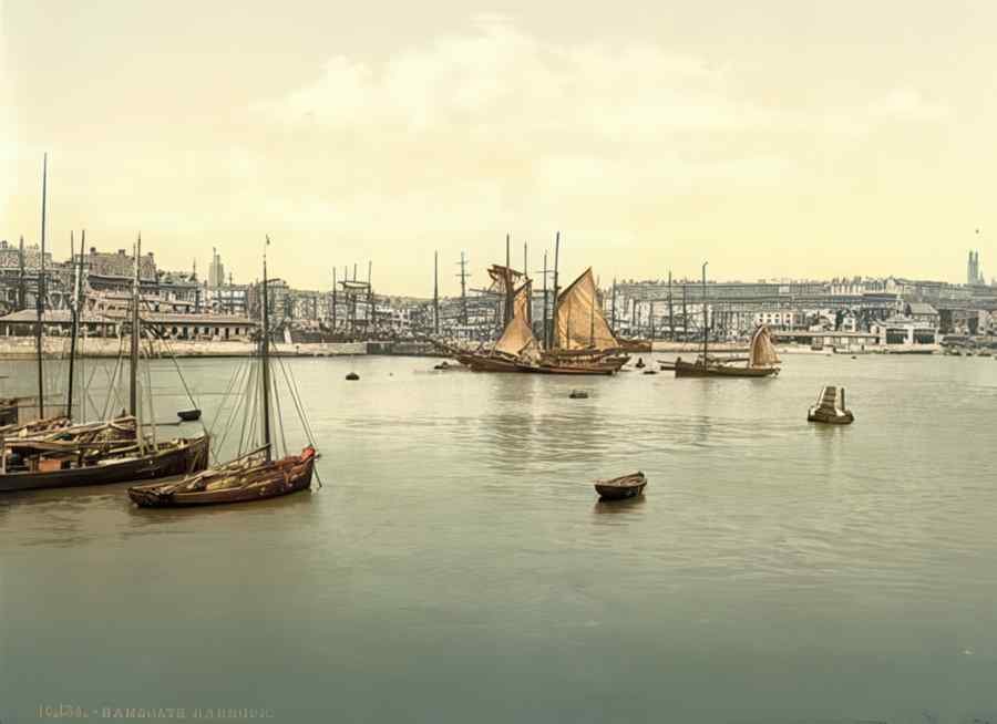 Kent England 552 Vintage A4 Photo Print