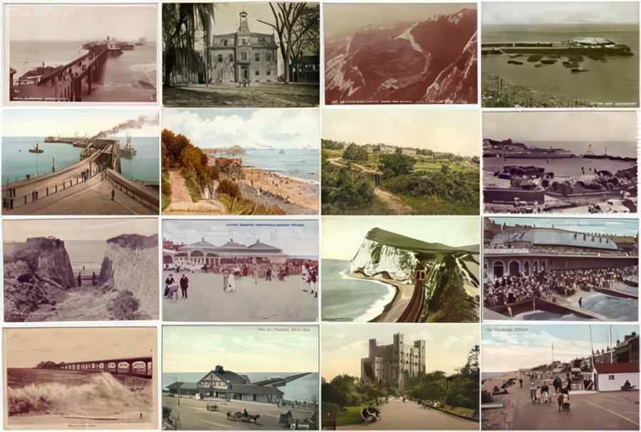 Kent England 553 Vintage A4 Photo Print