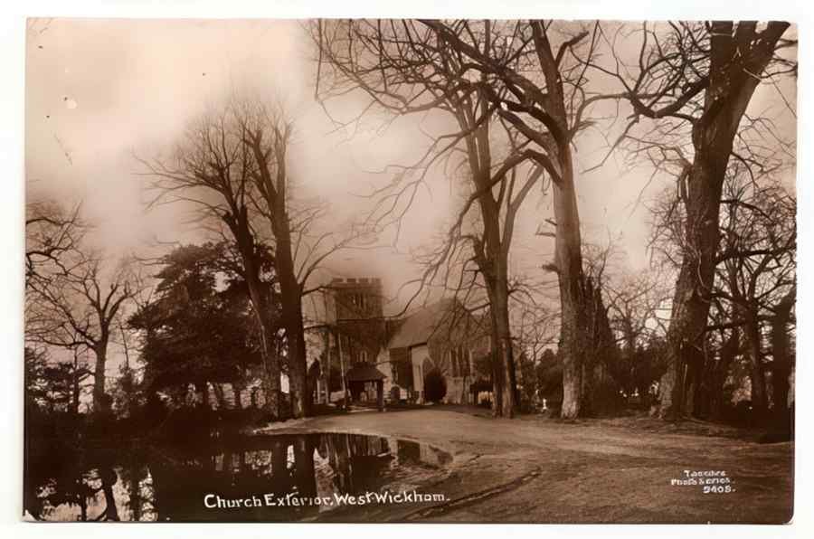 Kent England West Wickham Church Vintage A4 Photo Print