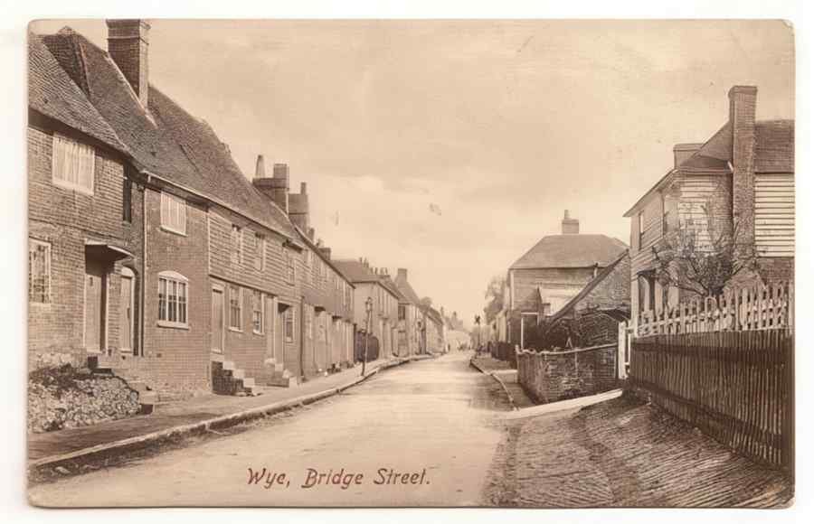 Kent England Wye Bridge Street Vintage A4 Photo Print