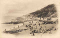Kent Folkestone Promenade and Beach from Pier Vintage A4 Photo Print