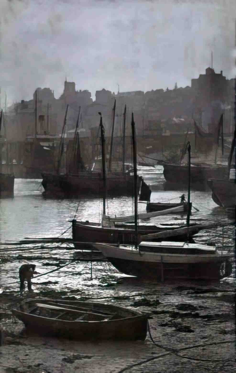 Kent Folkestone The Harbour II Vintage A4 Photo Print