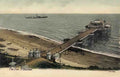 Kent Folkestone The Pier showing a steamboat Vintage A4 Photo Print