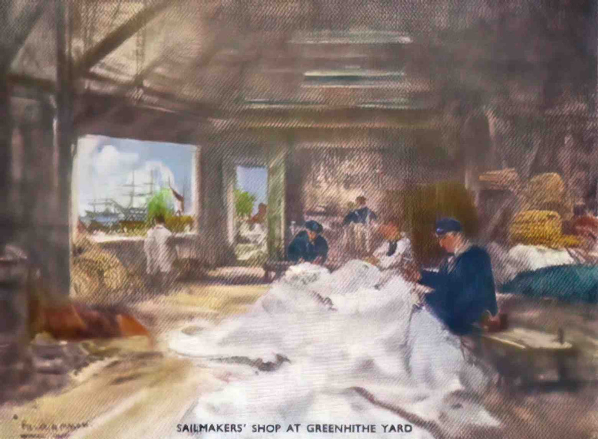 Kent Greenhithe Sailmakers Vintage A4 Photo Print