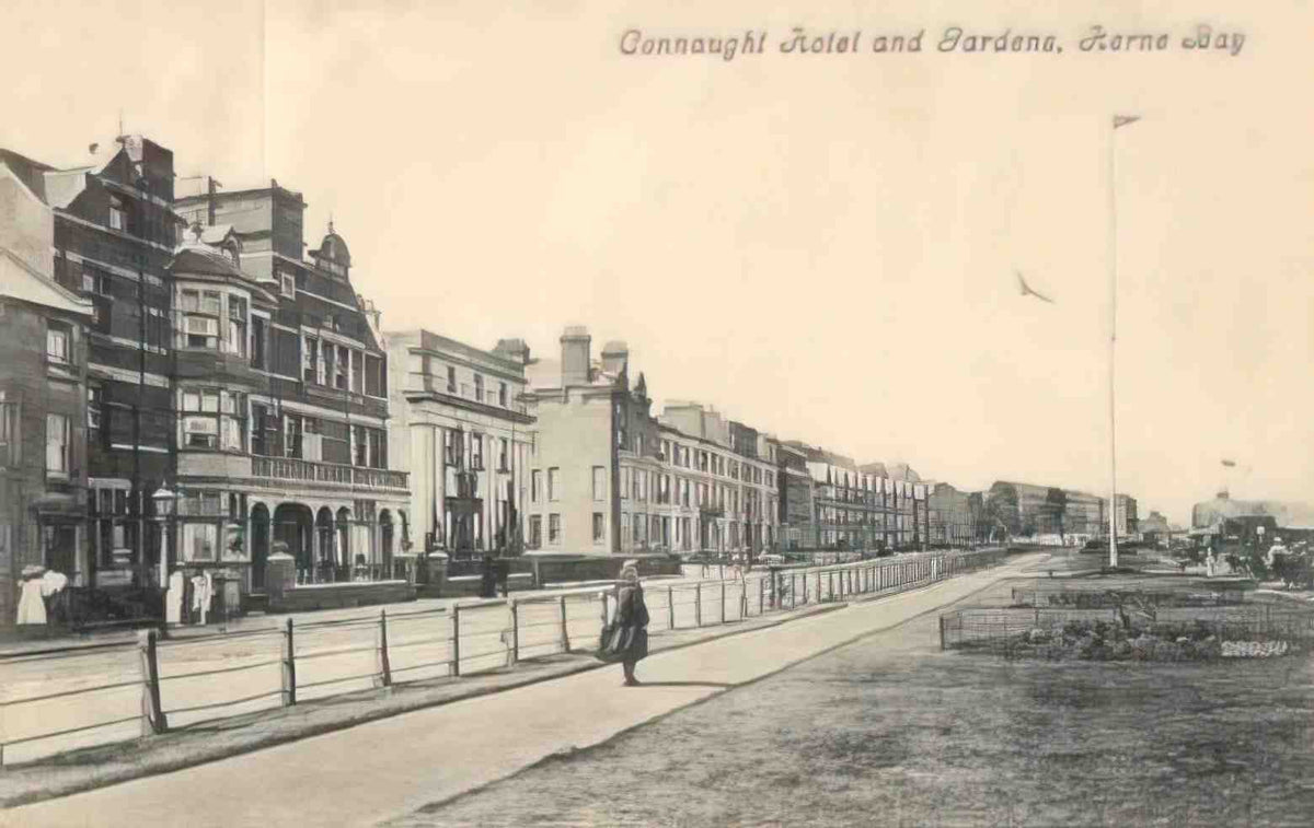 Kent Herne Bay Connaught Hotel and Gardens Vintage A4 Photo Print