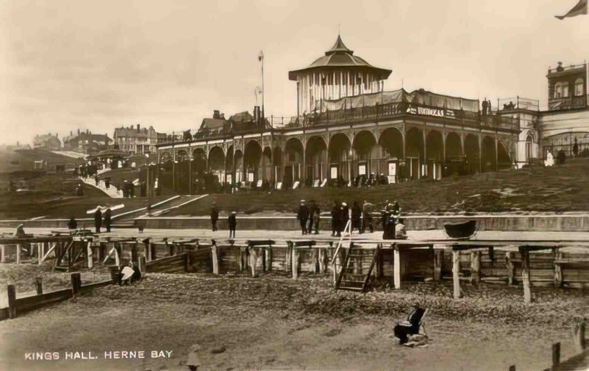 Kent Herne Bay Kings Hall Vintage A4 Photo Print