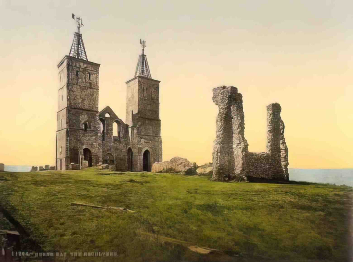 Kent Herne Bay The Reculvers Vintage A4 Photo Print