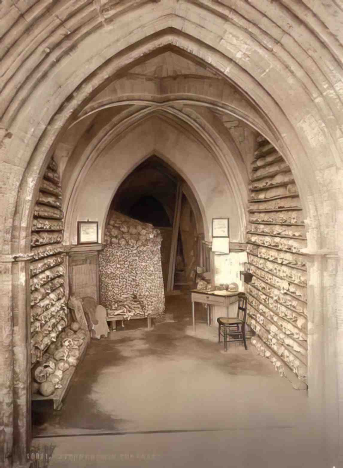Kent Hythe The Church Crypt Vintage A4 Photo Print