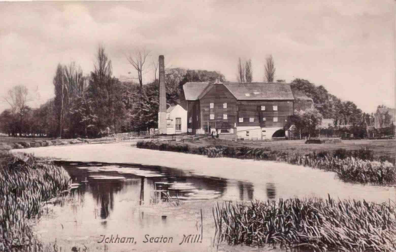 Kent Ickham Seaton Mill 1900s Vintage A4 Photo Print