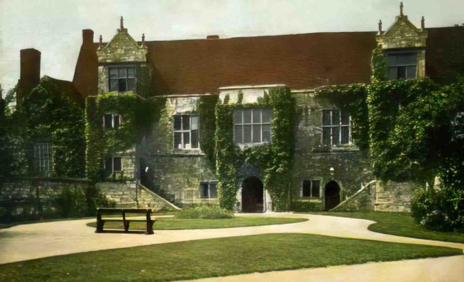 Kent Maidstone Old Palace c1908 Vintage A4 Photo Print