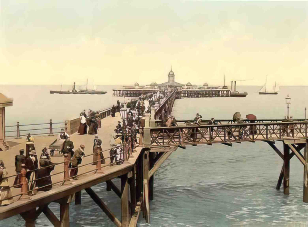 Kent Margate The Jetty Vintage A4 Photo Print