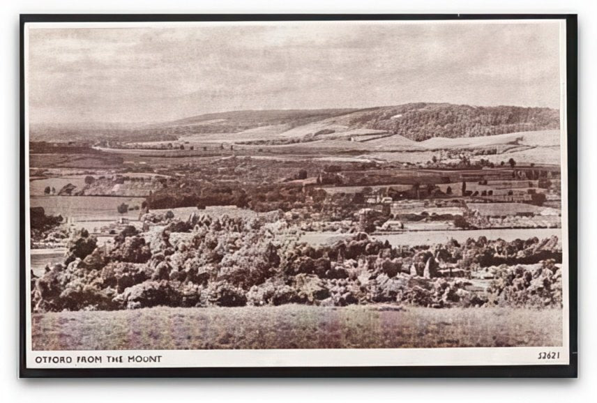 Kent Otford View Across Village From The Mount Rural Vintage A4 Photo Print