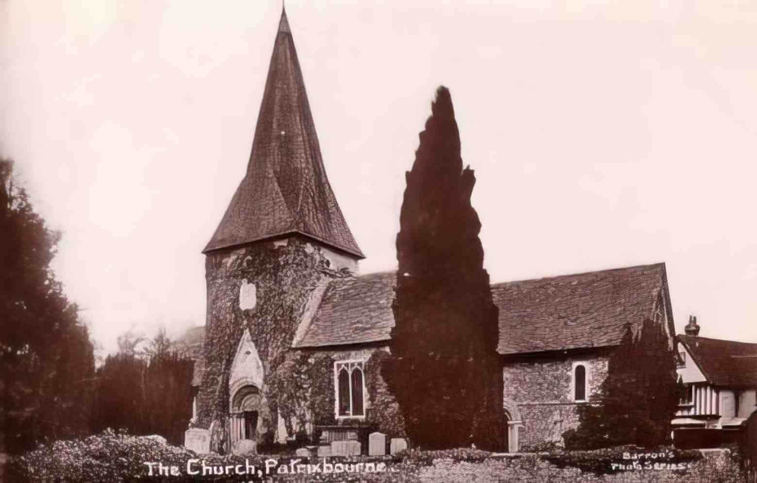 Kent Patrixbourne Church Vintage A4 Photo Print