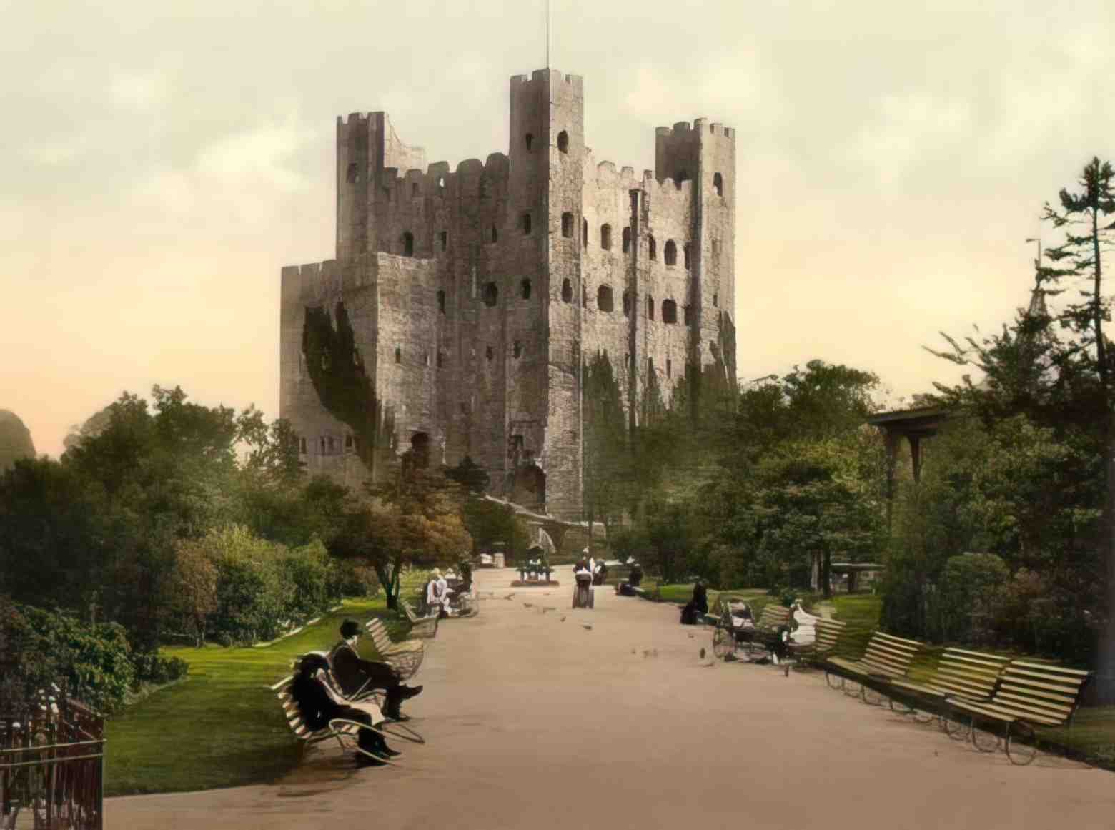 Kent Rochester Castle Vintage A4 Photo Print