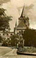 Kent Rochester Cathedral from Cloister Garth c1950 Vintage A4 Photo Print