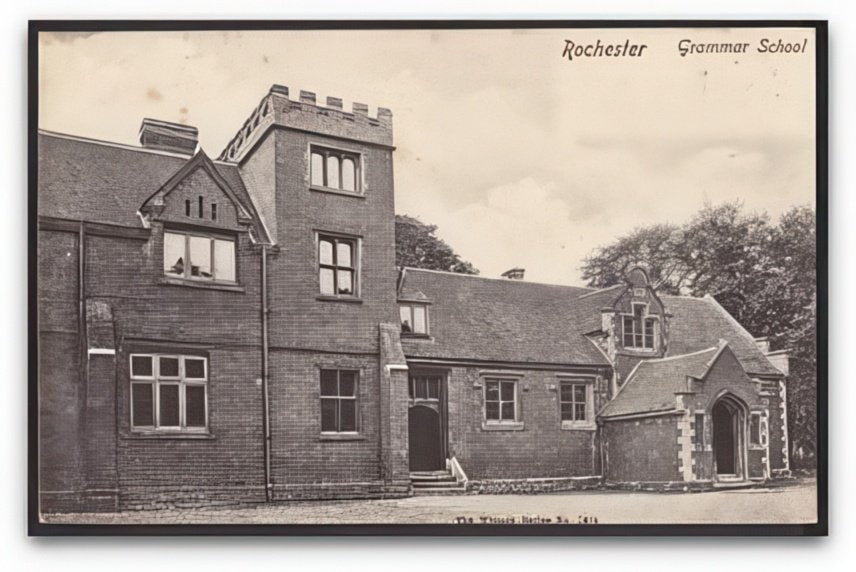 Kent Rochester Grammar School Entrance Vintage A4 Photo Print