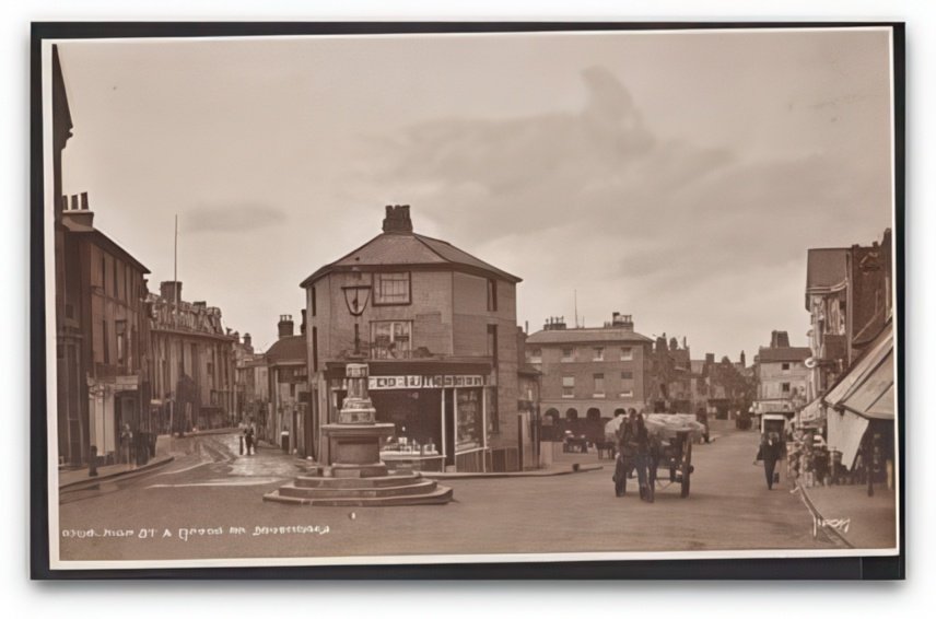 Kent Sevenoaks High Street & London Road West End Dairy & Horse Hay Cart Rp Vintage A4 Photo Print