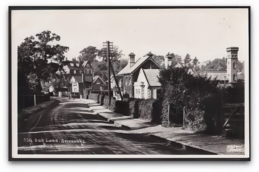 Kent Sevenoaks Oak Lane & Houses Vintage A4 Photo Print