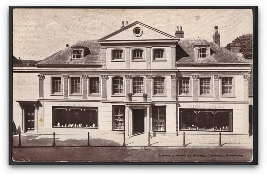 Kent Sevenoaks The White House Antiques Shopfront Martin & Dolton Advert Vintage A4 Photo Print