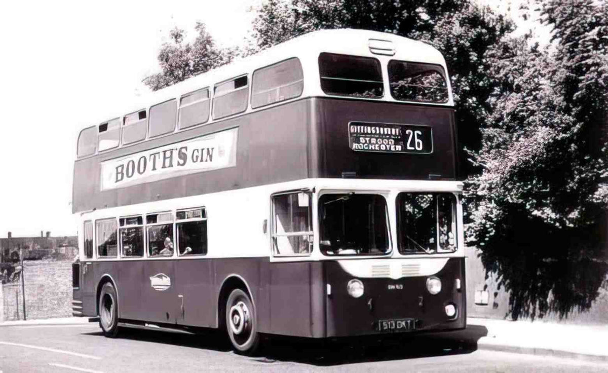 Kent Sittingbourne Double Decker Bus 1950s Vintage A4 Photo Print