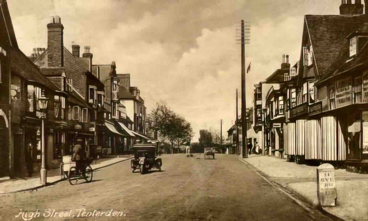 Kent Tenterden High Street II c1917 Vintage A4 Photo Print