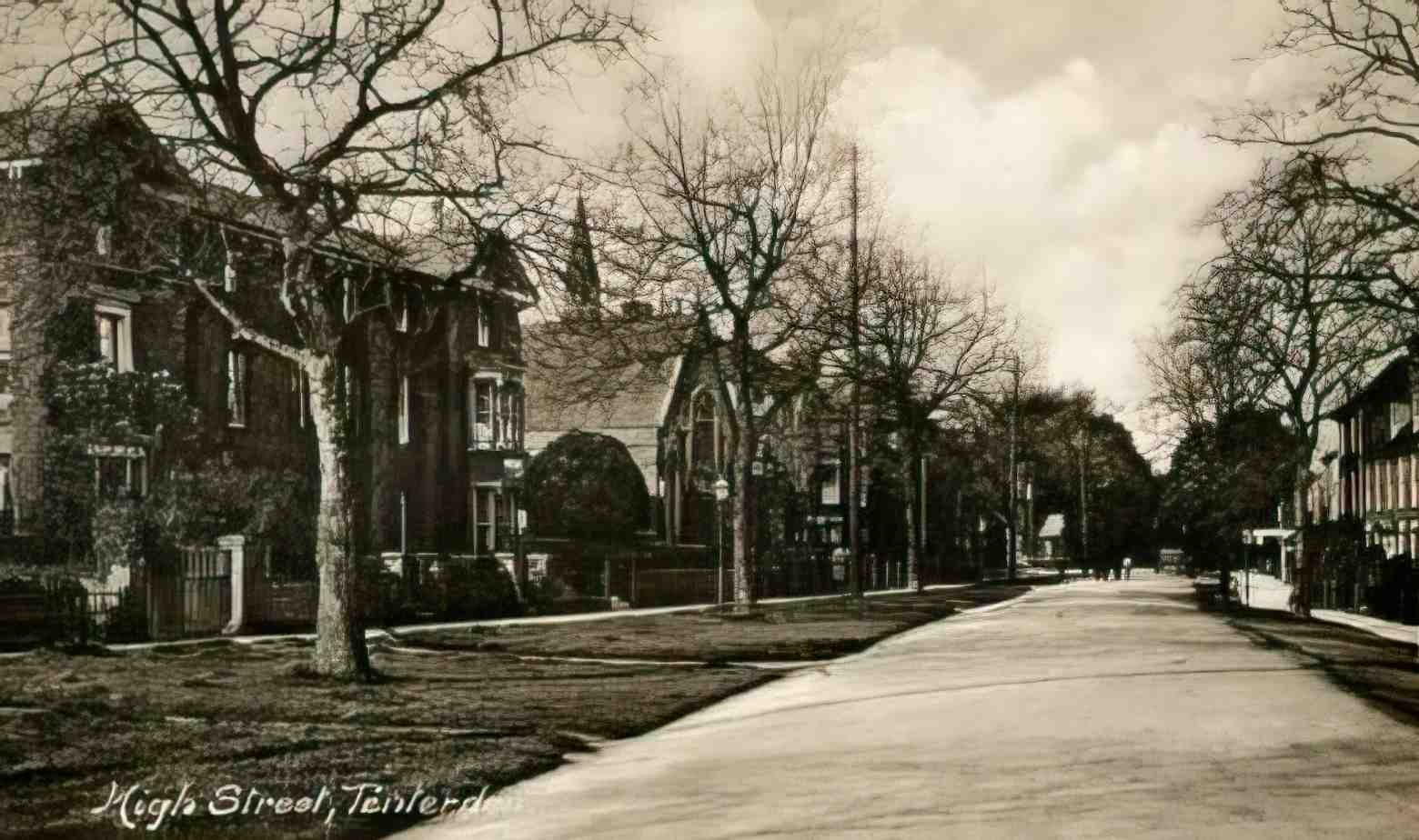 Kent Tenterden High Street c1917 Vintage A4 Photo Print