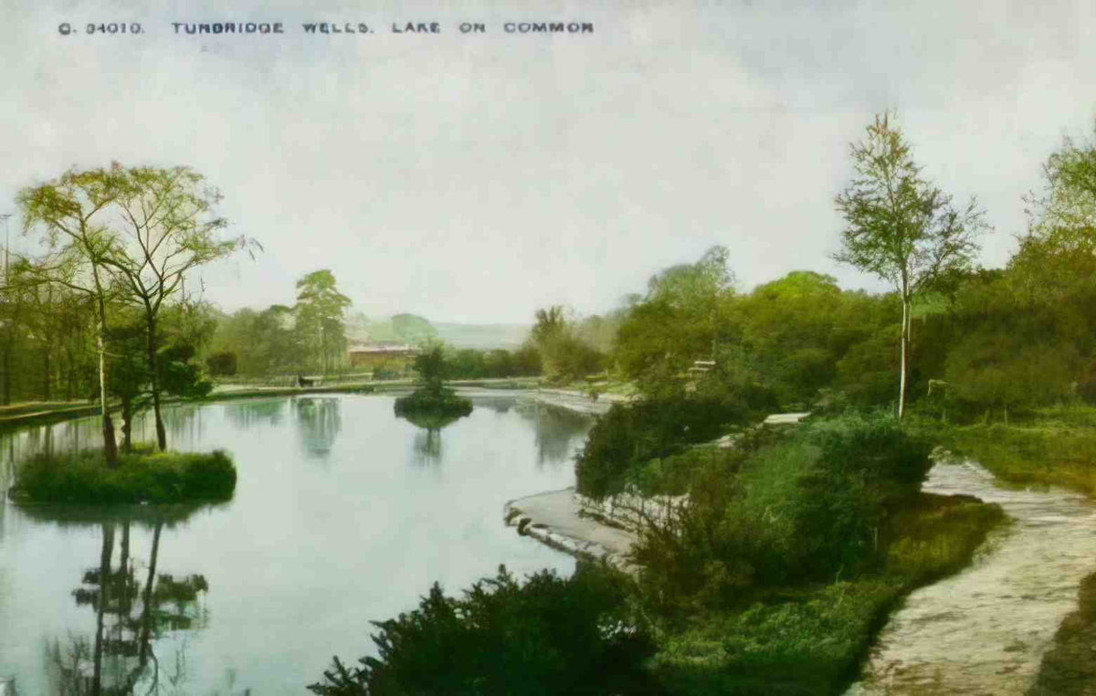 Kent Tunbridge Wells Lake on Common Vintage A4 Photo Print