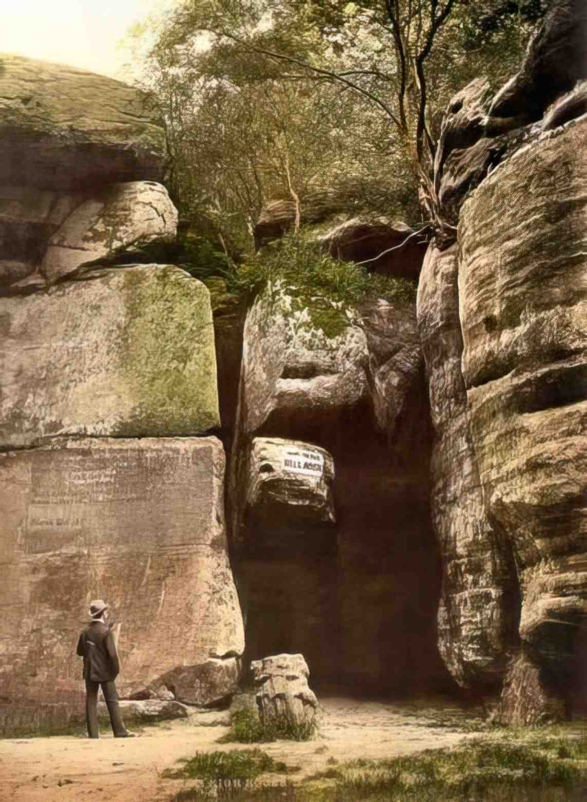Kent Tunbridge Wells The High Rocks III Vintage A4 Photo Print