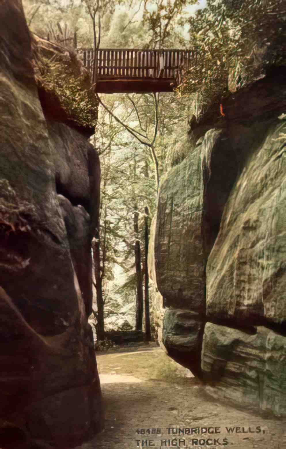 Kent Tunbridge Wells The High Rocks c1921 Vintage A4 Photo Print