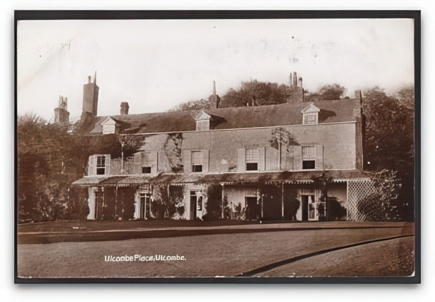 Kent Ulcome Place Ulcombe Country House From Gardens Vintage A4 Photo Print