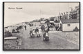 Kent Walmer Parade Seafront & Huts Family Walk By Beach Vintage A4 Photo Print